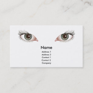 belle conception de carte de visite de yeux