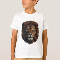Belle conception de lion de jungle sur t-shirt enf