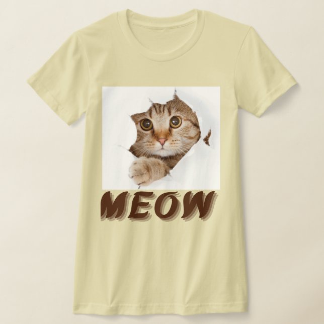 Belle conception de T-shirt Chat (Poser)