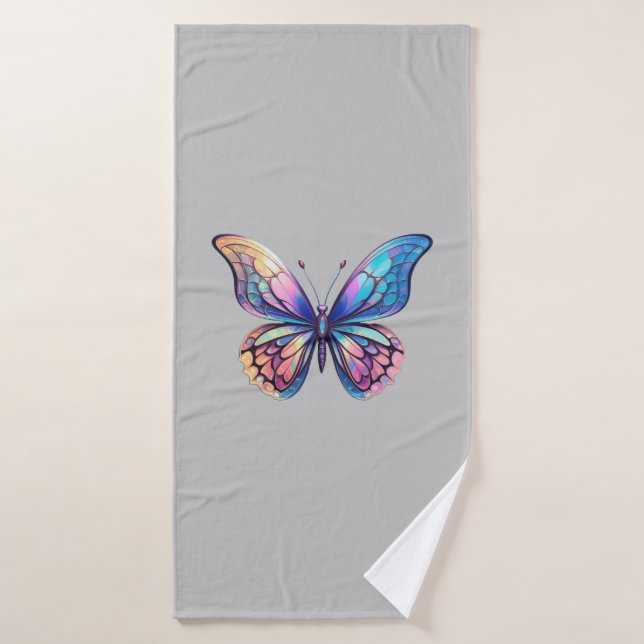 belle conception graphique papillon (Serviette de bain)