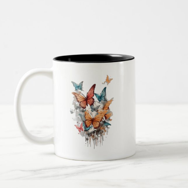 Belle conception papillon pour les Mugs (Gauche)