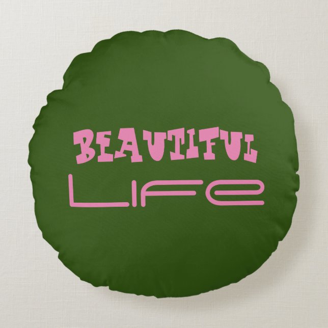 Belle Coussin de la vie ronde (Devant)