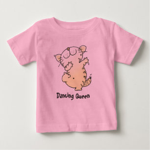 Belle danse TShirt   Cute Kitten Love Dancing Tee