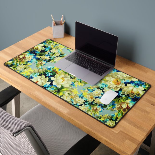 Belle décoration florale - Mat de bureau (Bureau 2)