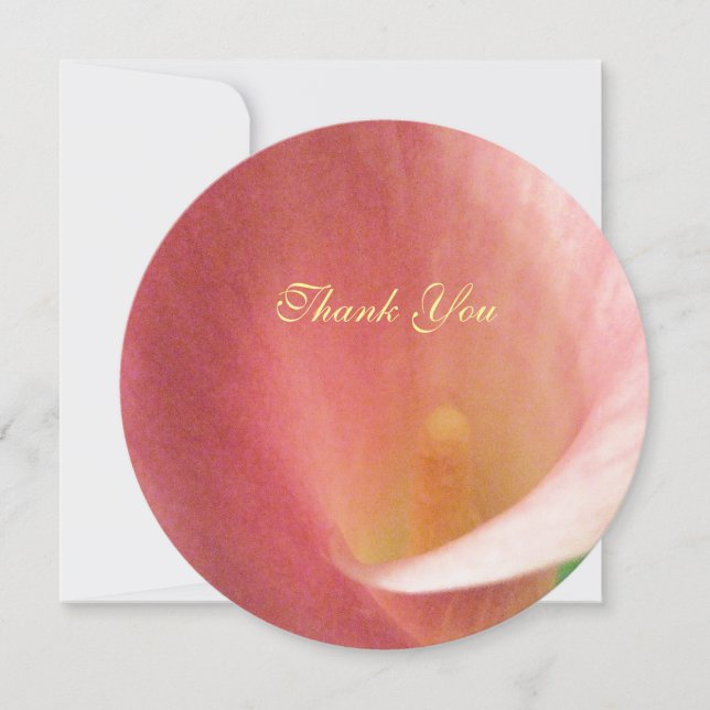 Belle Elégante Cala Lily Merci Mariage (Devant)