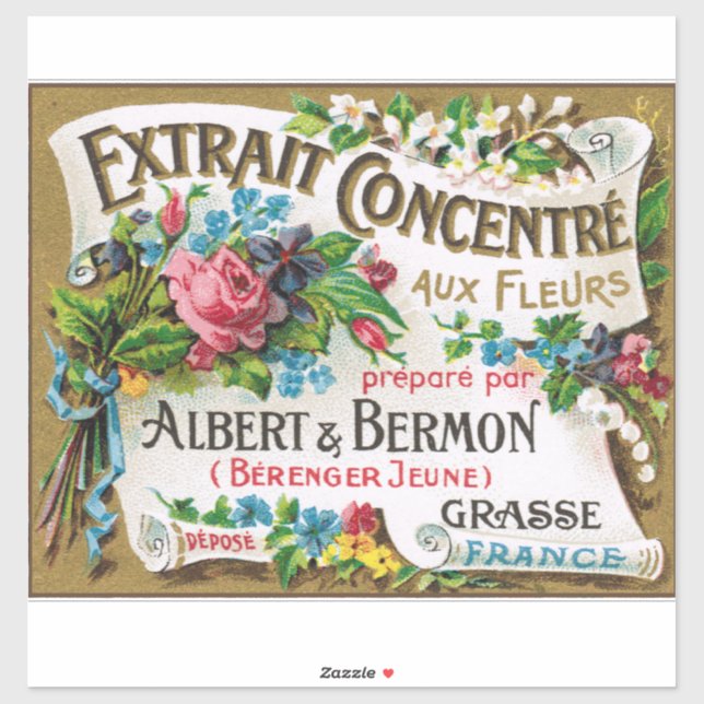 Belle Epoch French Parfüm Aufkleber (Blatt)