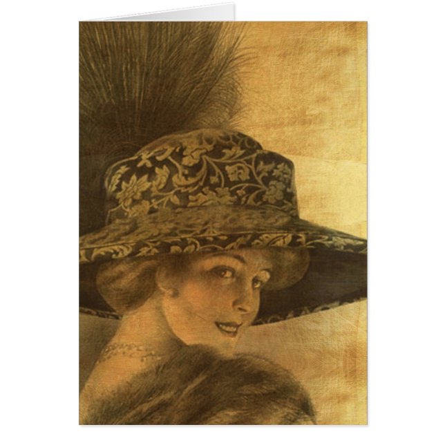 Belle Epoque, or et noir, femme victorienne, (Devant)
