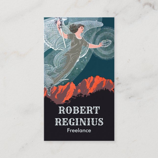 Belle Epoque Vintag Art Visitenkarte (Vorderseite)