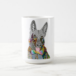 Belle et colorée berger allemand Mug