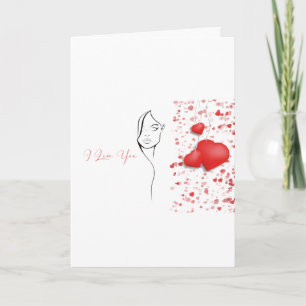 Belle et élégante "Je t'aime" Saint-Valentin
