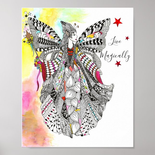 Belle et magique Poster de la Reine Fée (Devant)