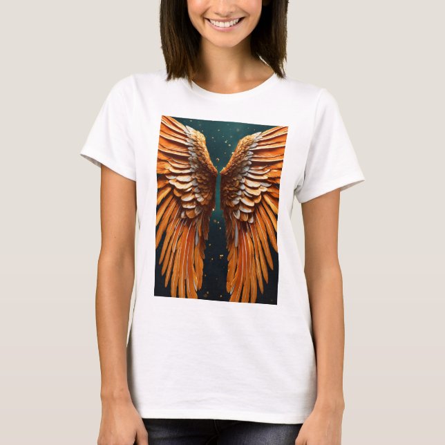 Belle et parfaite petite aile d'ange t-shirt (Devant)