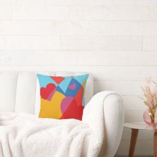 Belle et vibrante couleurs! Coussin décoratif