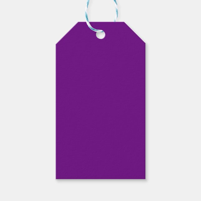 Belle étiquette cadeau violet riche (Devant)