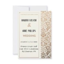 Belle faire-part de mariage florale poussiéreuse