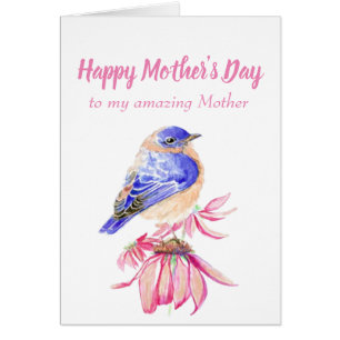 Belle Femme Fête des Mères Bluebird Art