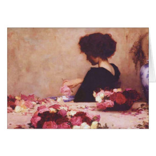 Belle fille avec des fleurs