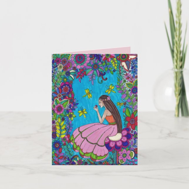 Belle fille, belle carte d'anniversaire - Bella 14 (Devant)