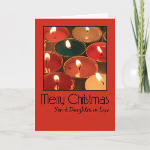 belle-fille et fils Joyeuse carte de Noël