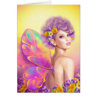 Belle fille papillon fée