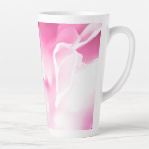 Belle Fleur rose Imprimer Grosse Mug Latte