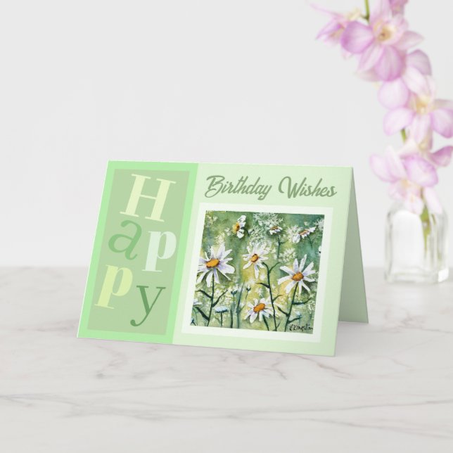 Belle Fleurs Carte d'Anniversaire tendance (Orchidée)