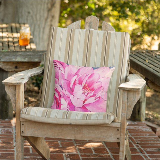 Belle fleurs coussin extérieur (Chaise)