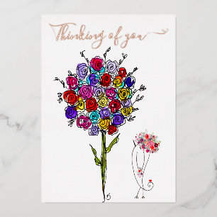 Belle Fleurs Penser à votre carte de voeux