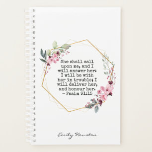 Belle Fleurs Psaume 91 Planner