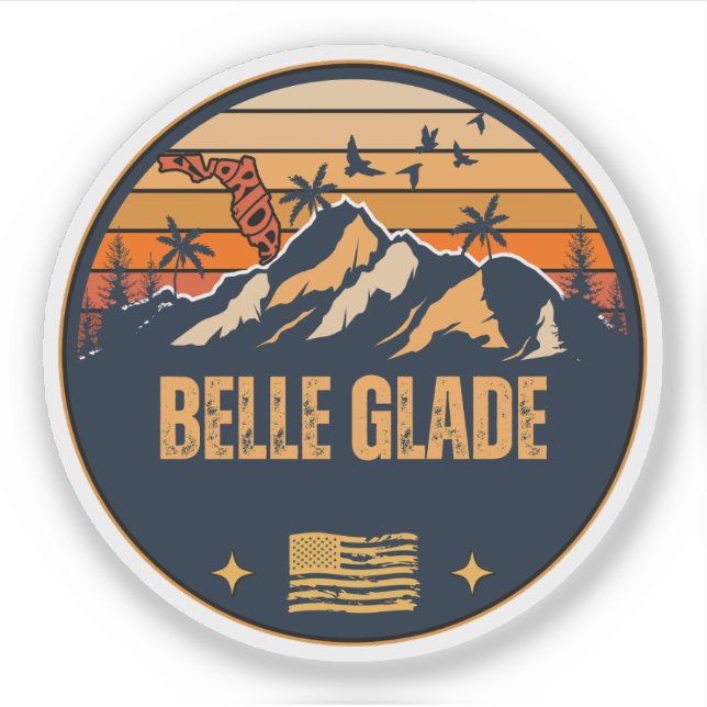 Belle Glade, Florida Aufkleber (Vorderseite)