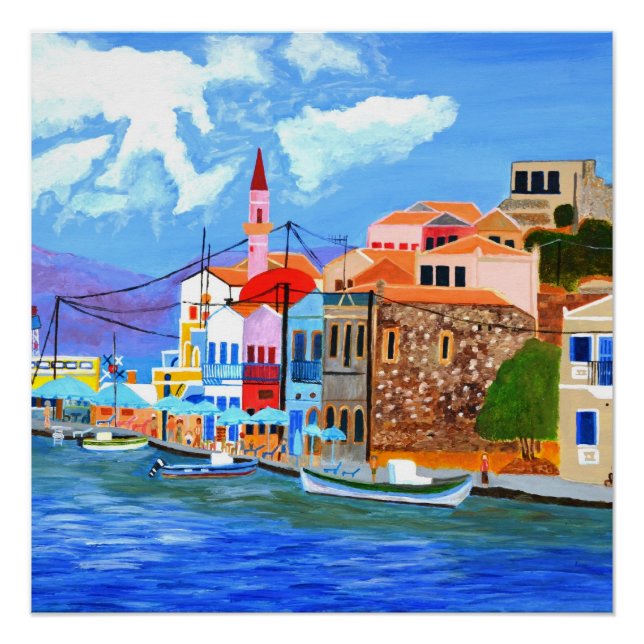 Belle Grèce Glossy Poster (Devant)