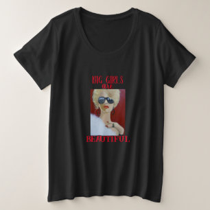 Belle Grosse FilleT-shirt de base plus taille fémi