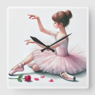 belle horloge devant une chambre de filles