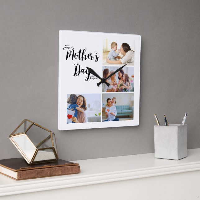 Belle horloge murale cadeau de la fête des mères (Bureau)