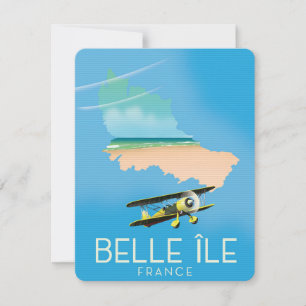 Belle Île, Frankreich Reiseplakat drucken.