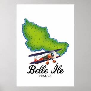 Belle Île poster de voyage