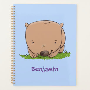 Belle illustration de dessin animé de bébé wombat