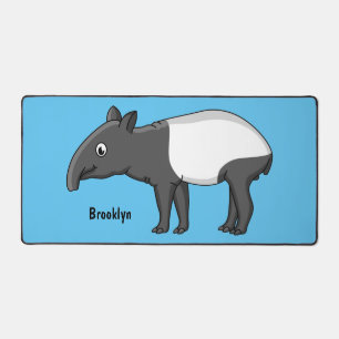 Belle illustration de tapir de dessin animé