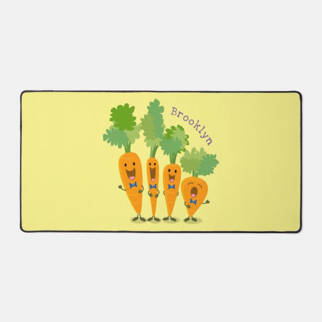 Belle illustration du quatuor de carottes à carott (Recto)