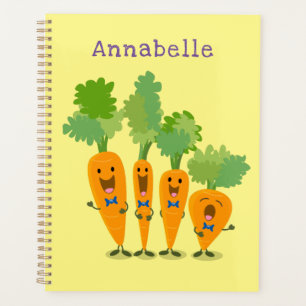 Belle illustration du quatuor de carottes à carott