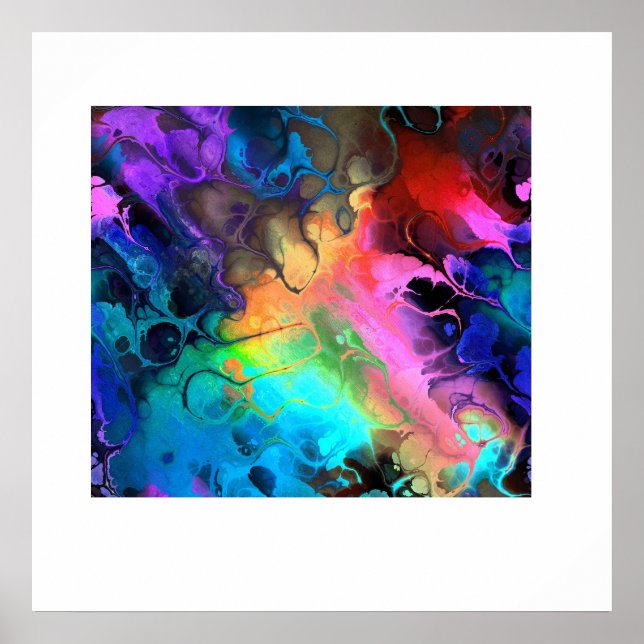 Belle impression couleur Abstraite (Devant)