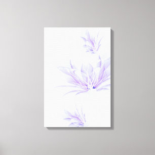 Belle impression de toile de fleurs violettes
