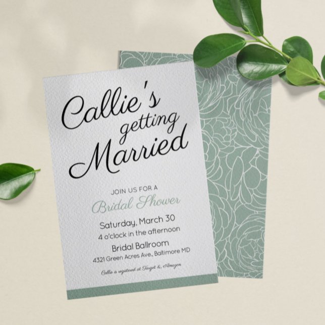 Belle invitation à la douche nuptiale (Créateur téléchargé)