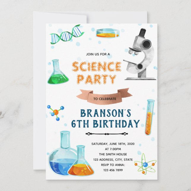 Belle invitation à la fête scientifique (Devant)