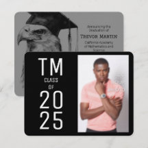 Belle invitation de diplôme de photographie