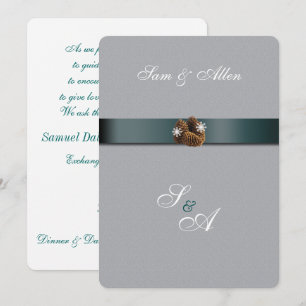 Belle invitation de mariage d'hiver