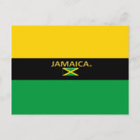 Belle Jamaïque Drapeau couleurs Carte postale