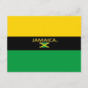Belle Jamaïque Drapeau couleurs Carte postale