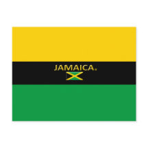 Belle Jamaïque Drapeau couleurs Carte postale