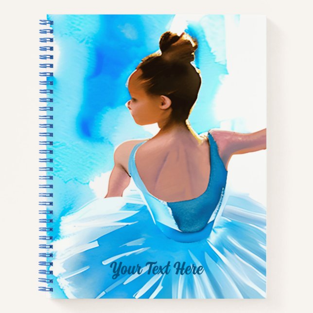 Belle jeune Ballerina dans Blue Journal (Devant)